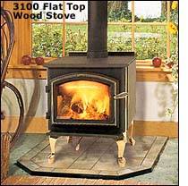 3100 Series Flat Top Wood Stov
